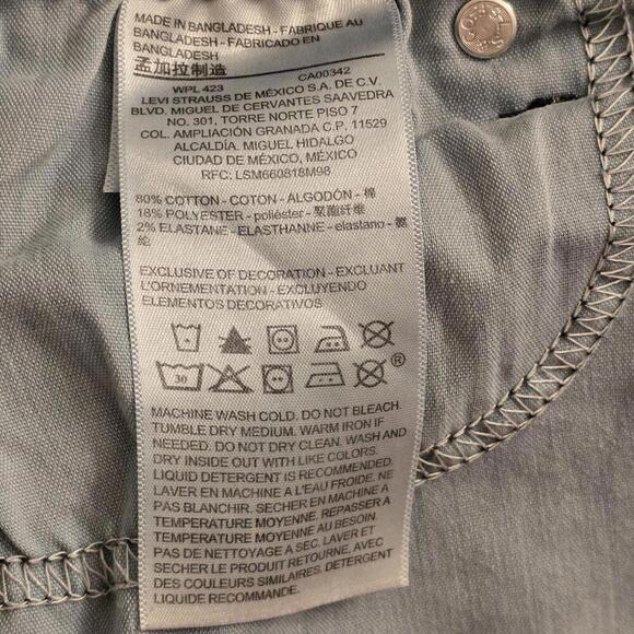 Levi's Signature Gold Jeans Women's 6 Mid-Rise Skinny 28.5" Inseam Distress - Picture 7 of 7